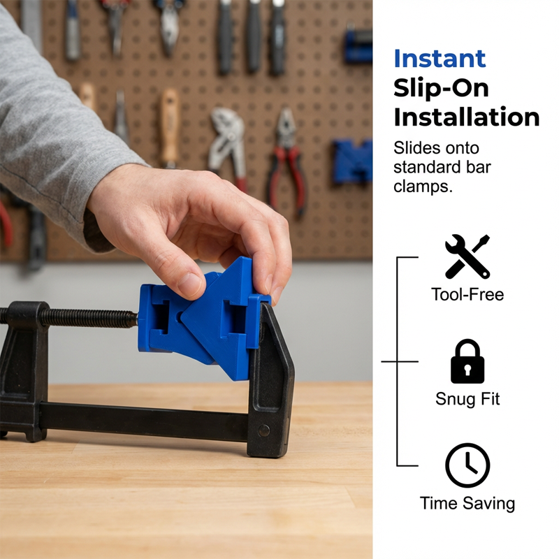 Corner Clamp Adapter for Quick-Grip Bar Clamps