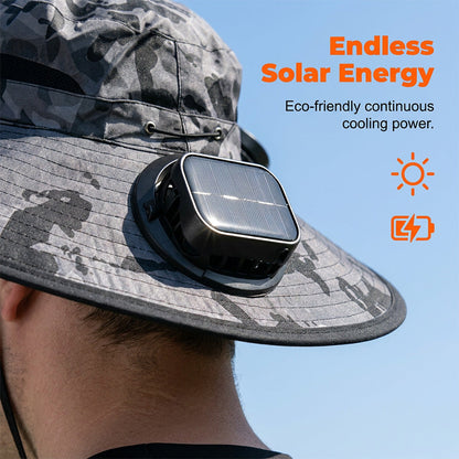 Summer Cooling Solar Fan Bucket Hat