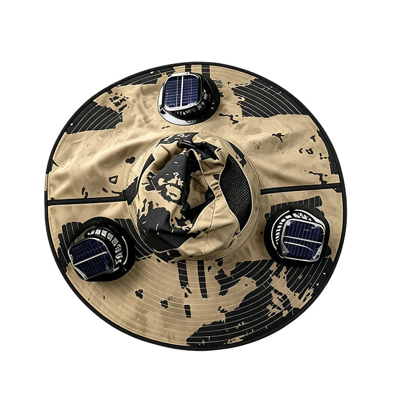 Summer Cooling Solar Fan Bucket Hat