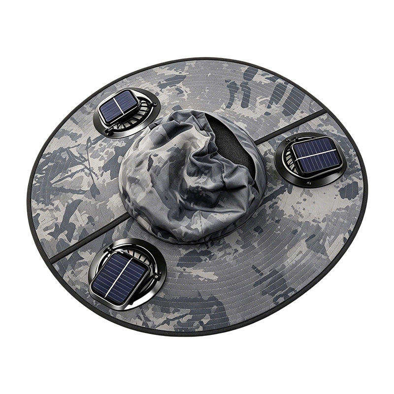 Summer Cooling Solar Fan Bucket Hat