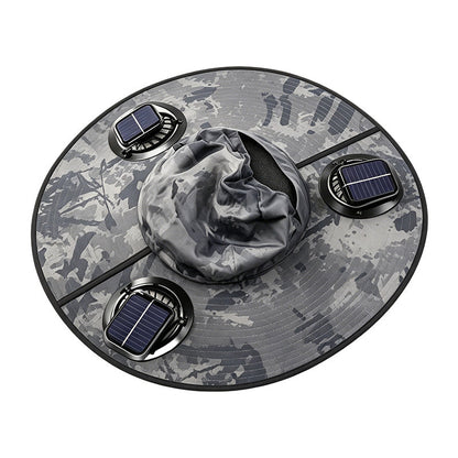 Summer Cooling Solar Fan Bucket Hat