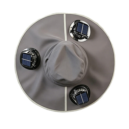 Summer Cooling Solar Fan Bucket Hat