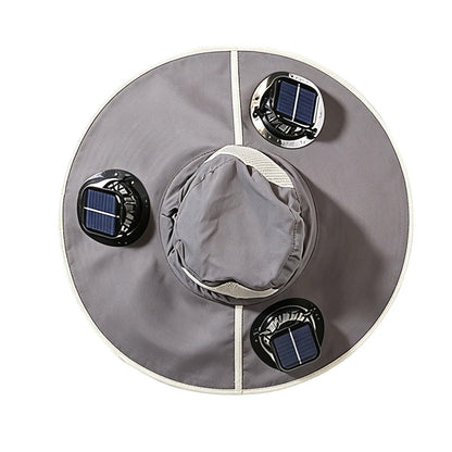 Summer Cooling Solar Fan Bucket Hat