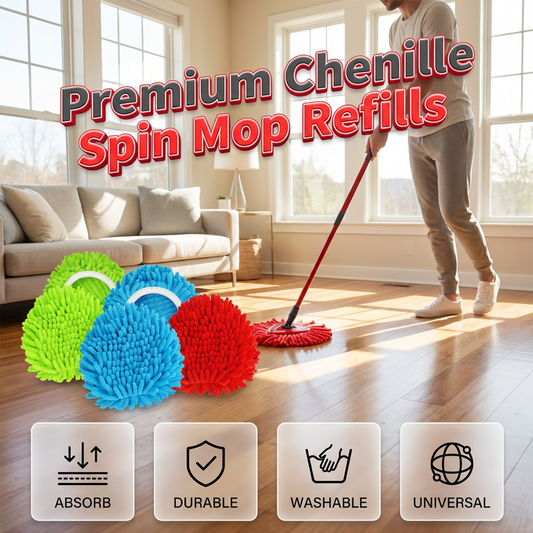 ⌛Limited-Time Offer-Chenille Spin Mop Head Replacement