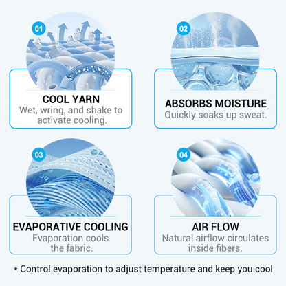 ⚡Over 50,000 sold!❄️A cooling, anti-perspiration towel you can use anywhere, anytime! Reusable, soft, absorbent and cooling.