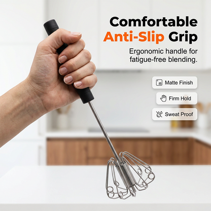 🎁Last Day Promotion 50% OFF🔥Stainless Steel Semi-Automatic Hand Egg Beater