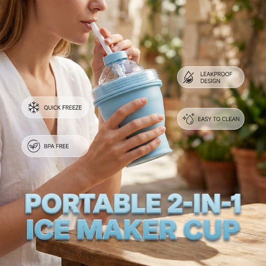 2-in-1 Collapsible Ice Ball Maker Cup