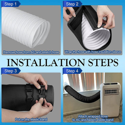 ❄️ LIMITED-TIME 50% OFF! ✨ AC Pipe Insulation Cover – Zipper closure, reusable. Protects pipes & adds a clean look.✨