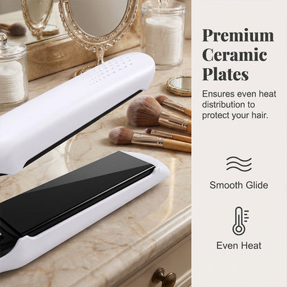🎁🏆LAST DAY SPECIAL PRICE!-￡15.99!!💥  2-in-1 Hair Straightener and Curler with Negative Ionic Care