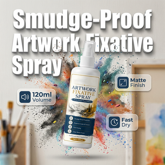 🥳2026 HOT SALE🥳💞50K+ SOLD!🎨🖌️ 50% OFF! Fast Drying Fixative Spray – Protects charcoal & pastels from smudging. Ultra‑fine mist, no drips. Matte finish, colours stay true! 🛡️✨
