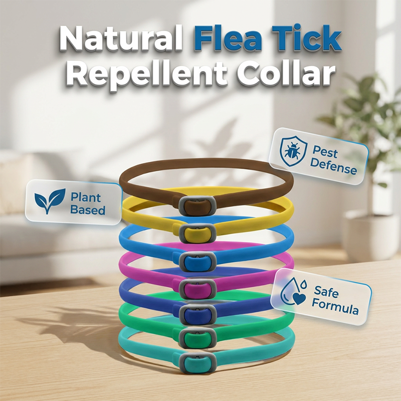 🥳2026 HOT SALE🥳💞50K+ SOLD!🌿🛡️ 50% OFF! Natural Essential Oil Pet Collar – 8‑month flea & tick protection. Plant‑based, no harsh chemicals. Safe for dogs & cats! 🐾✨
