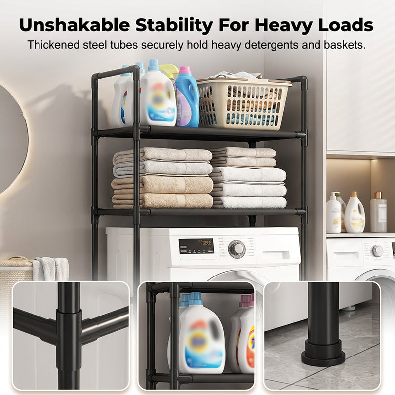 🎁2026 New Arrivals 50% OFF💥No-Drill Bathroom & Laundry Organizer Shelf