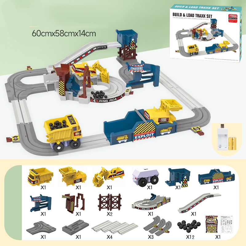 🚂 LIMITED-TIME 50% OFF! ✨ Interactive Electric Quarry Adventure Train & Track Set – Motorized Engine, Modular Tracks, Action Stations 🏗️