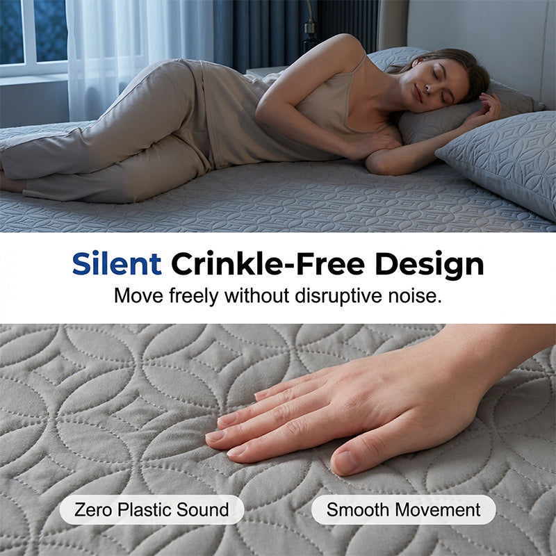 🥳2026 HOT SALE🛏️Quilted Waterproof Mattress Protector – Blocks spills & stains, keeps your mattress fresh. Deep pocket, no shifting. Sleep soundly! 😴✨