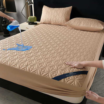 🥳2026 HOT SALE🛏️Quilted Waterproof Mattress Protector – Blocks spills & stains, keeps your mattress fresh. Deep pocket, no shifting. Sleep soundly! 😴✨