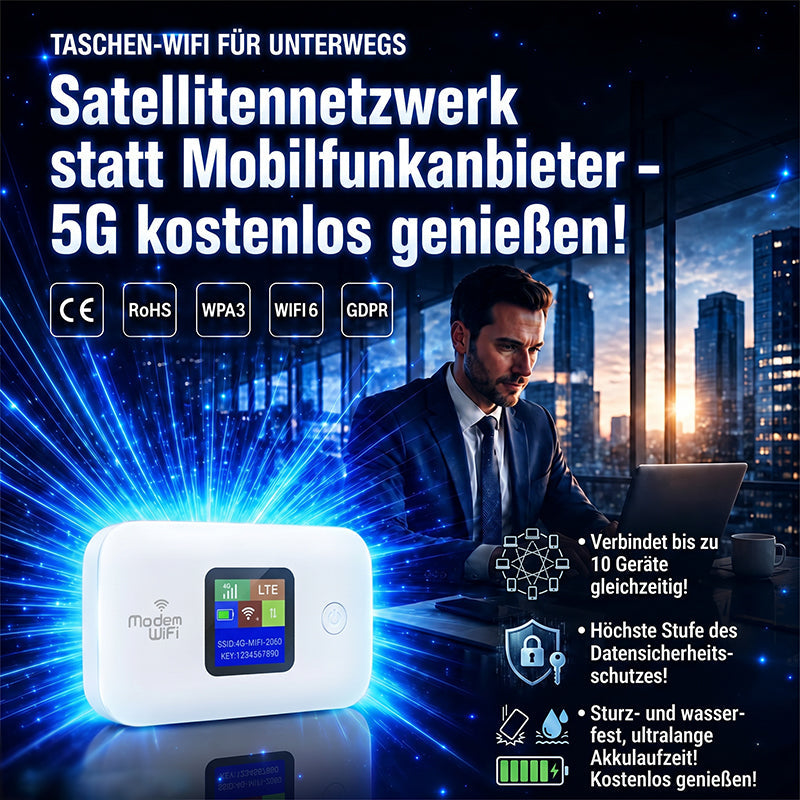 ✨ Say Goodbye to Slow, Unreliable WiFi – Portable WiFi 6 Hotspot for High-Speed Access Anywhere! ✨