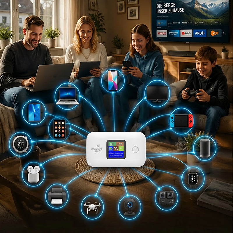 ✨ Say Goodbye to Slow, Unreliable WiFi – Portable WiFi 6 Hotspot for High-Speed Access Anywhere! ✨