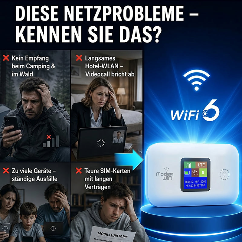 ✨ Say Goodbye to Slow, Unreliable WiFi – Portable WiFi 6 Hotspot for High-Speed Access Anywhere! ✨