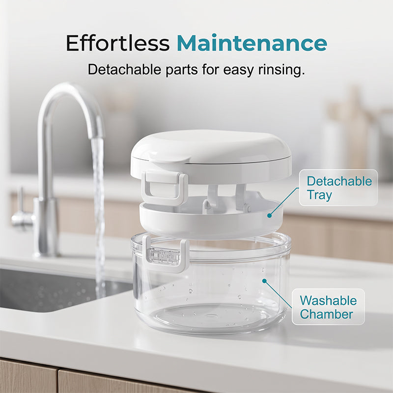 🦷Portable Magnetic Aligner Cleaning Case, Removable Retainer Storage Cleaner Box💧
