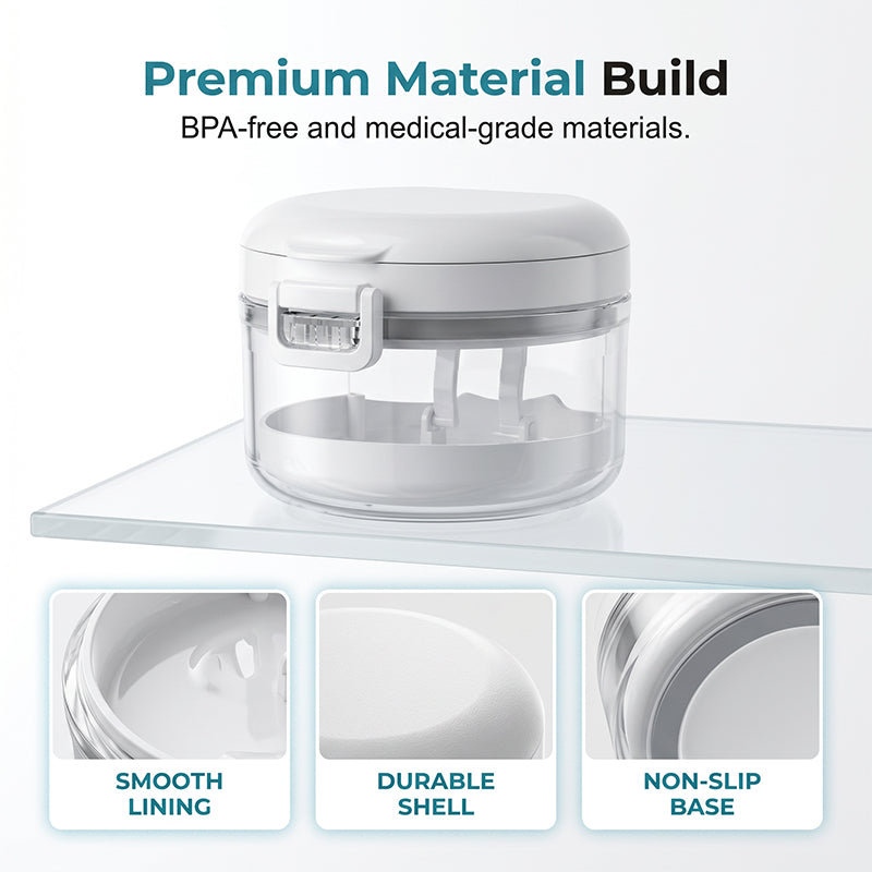 🦷Portable Magnetic Aligner Cleaning Case, Removable Retainer Storage Cleaner Box💧