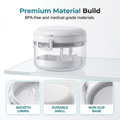 🦷Portable Magnetic Aligner Cleaning Case, Removable Retainer Storage Cleaner Box💧