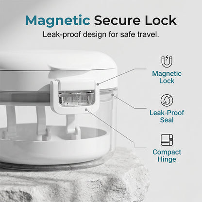 🦷Portable Magnetic Aligner Cleaning Case, Removable Retainer Storage Cleaner Box💧