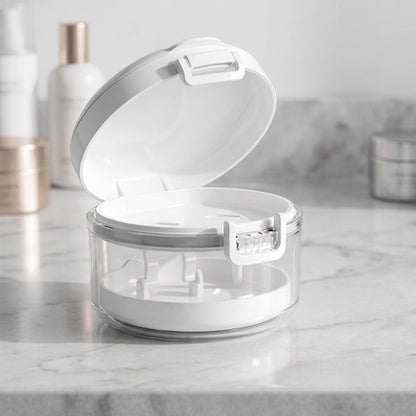 🦷Portable Magnetic Aligner Cleaning Case, Removable Retainer Storage Cleaner Box💧