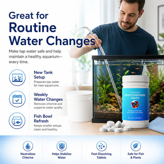 🔥Hot Sale 50% OFF🔥Healthy Fish, Happy Tank! Aquarium Dechlorinator Water Conditioner Tablets 💧