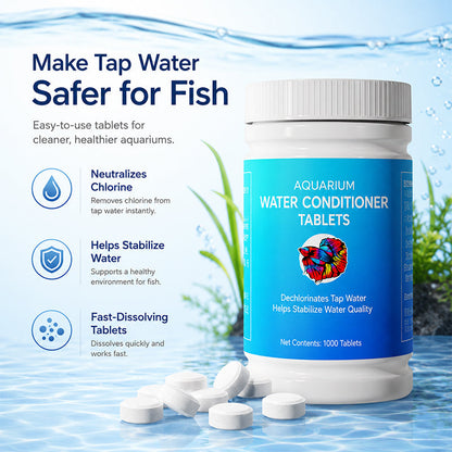 🔥Hot Sale 50% OFF🔥Healthy Fish, Happy Tank! Aquarium Dechlorinator Water Conditioner Tablets 💧