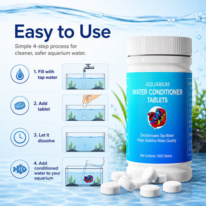 🔥Hot Sale 50% OFF🔥Healthy Fish, Happy Tank! Aquarium Dechlorinator Water Conditioner Tablets 💧