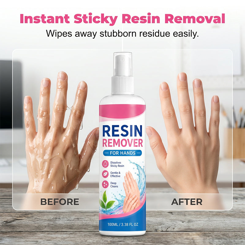 🎉 2026 Sale — Over 91,000 Sold! 🧴 Gentle Resin Remover for Hands – Instant Sticky Clean & Skin-Safe Formula ✨