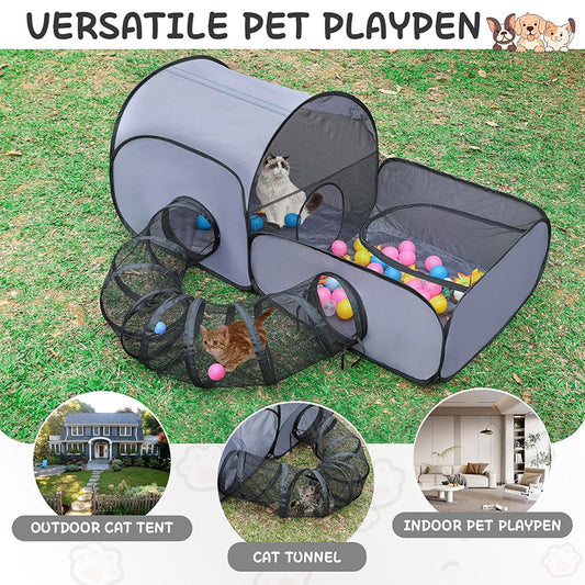 Large Cat Tunnel for Play and Lounging