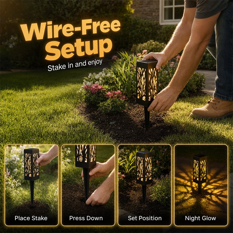 Waterproof Solar Garden Stake Lights