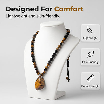 💥Men's Tiger's Eye Beaded Necklace