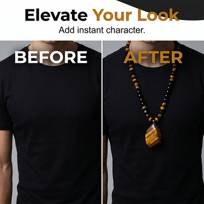 💥Men's Tiger's Eye Beaded Necklace