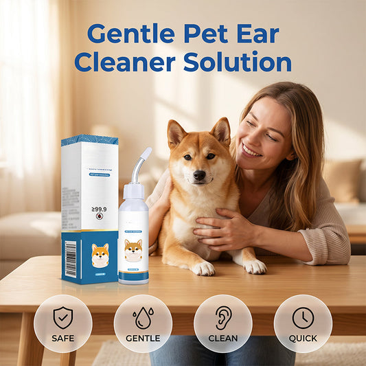 📢📢50% OFF !! ⏰Gentle Pet Ear Cleaner Solution