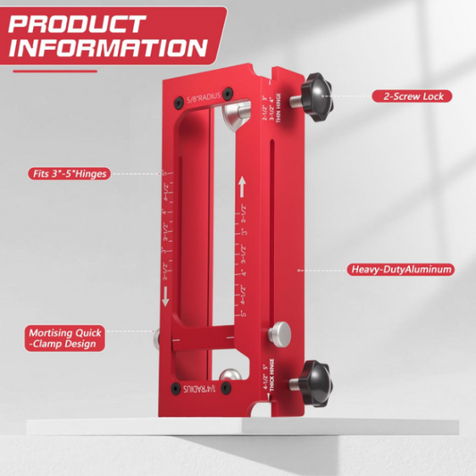 🚪 2026 Sale — Over 20,000 Sold!📐Hinge Mortise Jig Kit – Door‑Hinge Installation Tool 🔩