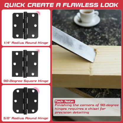 🚪 2026 Sale — Over 20,000 Sold!📐Hinge Mortise Jig Kit – Door‑Hinge Installation Tool 🔩
