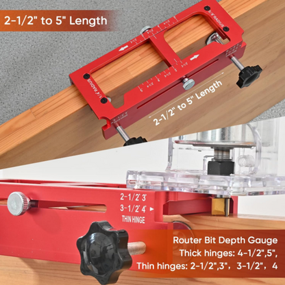 🚪 2026 Sale — Over 20,000 Sold!📐Hinge Mortise Jig Kit – Door‑Hinge Installation Tool 🔩