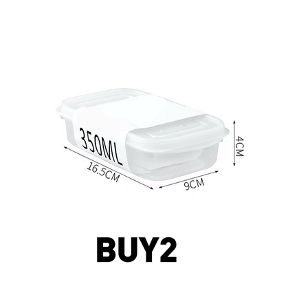 Stackable Fridge Storage Container with Lid🔥50% OFF Limited Time Deal⏳ Airtight Organizer To Save Refrigerator Space & Keep Food Fresh