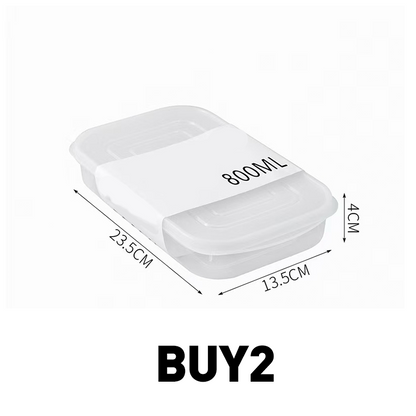 Stackable Fridge Storage Container with Lid🔥50% OFF Limited Time Deal⏳ Airtight Organizer To Save Refrigerator Space & Keep Food Fresh