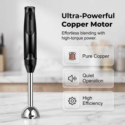 Multi-Purpose Hand Blender with Stainless Steel Blades