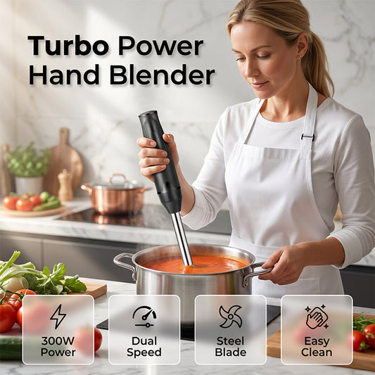 Multi-Purpose Hand Blender with Stainless Steel Blades