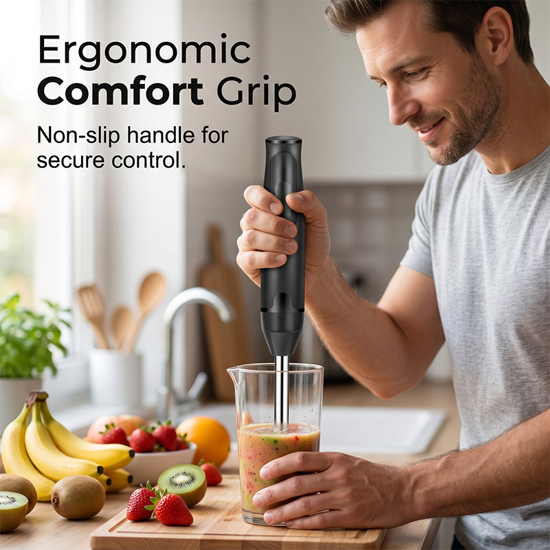 Multi-Purpose Hand Blender with Stainless Steel Blades