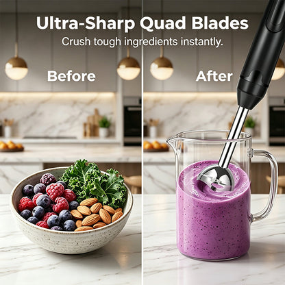 Multi-Purpose Hand Blender with Stainless Steel Blades