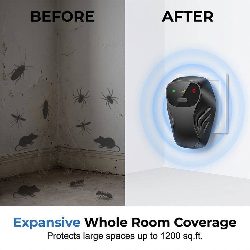 📢📢50% OFF !! ⏰Ultrasonic Pest Repeller with 4 Modes