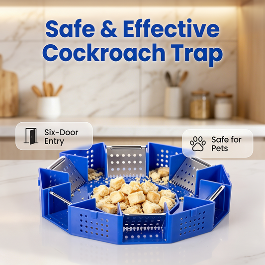 🥳2026 HOT SALE🥳💞50K+ SOLD!🪳🛡️ 50% OFF! Physical Cockroach Trap – Non‑toxic, six‑door design, no chemicals. Transparent cover for easy monitoring. Safe for homes with kids & pets! 🏠✨
