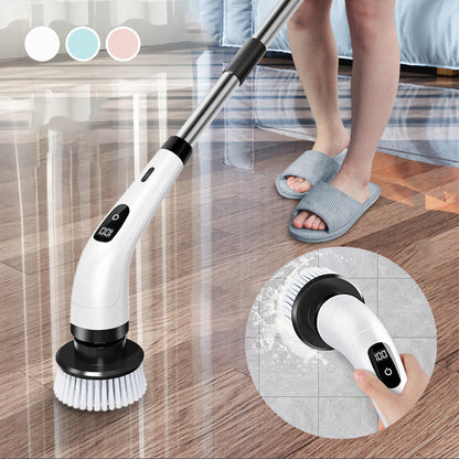 ⏳Time-Limited Special⏰8-in-1 Electric Scrub Brush – Spin Away Stubborn Grime ✨