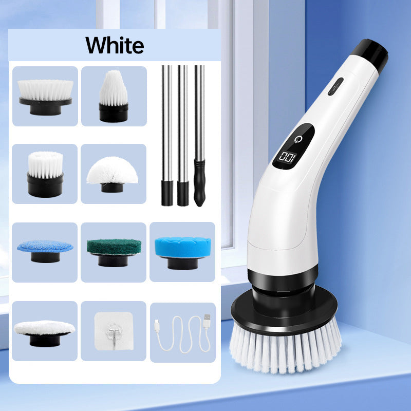 ⏳Time-Limited Special⏰8-in-1 Electric Scrub Brush – Spin Away Stubborn Grime ✨