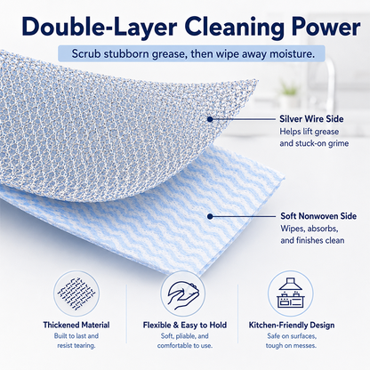 Deep-Clean Silver Dish Cloth